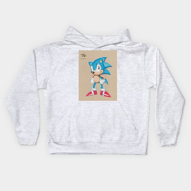 Gotta Go Fast Kids Hoodie by Easonillustrator's FanArt